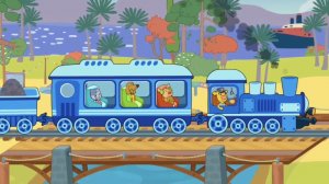 🚂 ЧУХ-ЧУХ! Строим поезд с Бо и Зо! • Оранжевая Корова 🐮: Про Поезда!