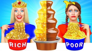 Богатая девушка против бедной # Шоколадный фонтан Челлендж от Multi DO Challenge
