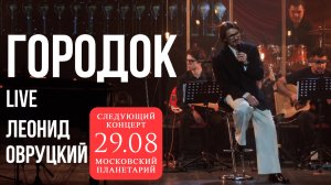 Леонид Овруцкий – Городок (кавер) – live