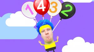 Учимся считать 123 с воздушными шариками - Детская песня