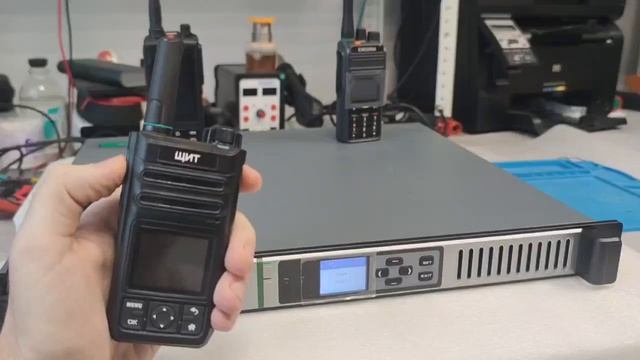 Работа мультирежимной рации ЩИТ с  DMR ретранслятором Excera