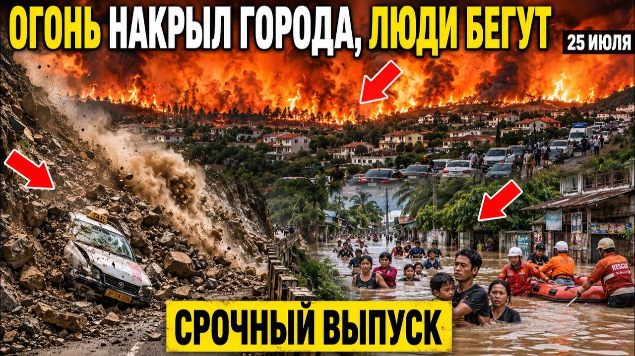 Новости Сегодня 25.07.2026 - Катаклизмы❗ Россия❗ ЧП❗ Ужасные Кадры❗ События Дня❗ Пожары Потоп Стихия смотреть онлайн