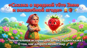 👵🍓✨ «Сказка о вредной тёте Зине и волшебной ягоде» — поучительная история для детей | Аудиосказка