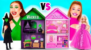 Строим Удивительный Кукольный Домик Барби vs Злая Челлендж # Креативные Лайфхаки Для Декора TeenTea