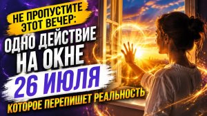 Не пропустите 26 июля. Одно действие перепишет вашу реальность.