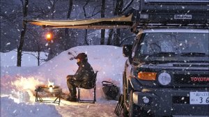 Кемпинг мечты: снежная ночь в Японии