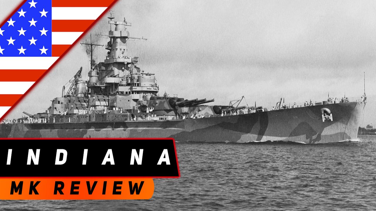 ЛИНКОР INDIANA! СТАЛЬНАЯ ТЕНЬ, ЧТО ПОЖИРАЕТ ГОРИЗОНТ! МИР КОРАБЛЕЙ смотреть онлайн