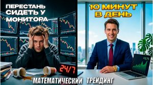 Перестань сидеть у монитора! Математический трейдинг 10 минут анализа — и свободен
