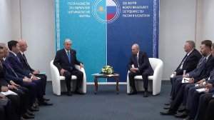 Путин и Касым-Жомарт Токаев приняли участие в Форуме межрегионального сотрудничества РФ и Казахстана