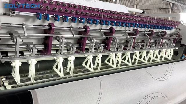 Полный цикл производства матрасной ткани от стёжки до раскроя