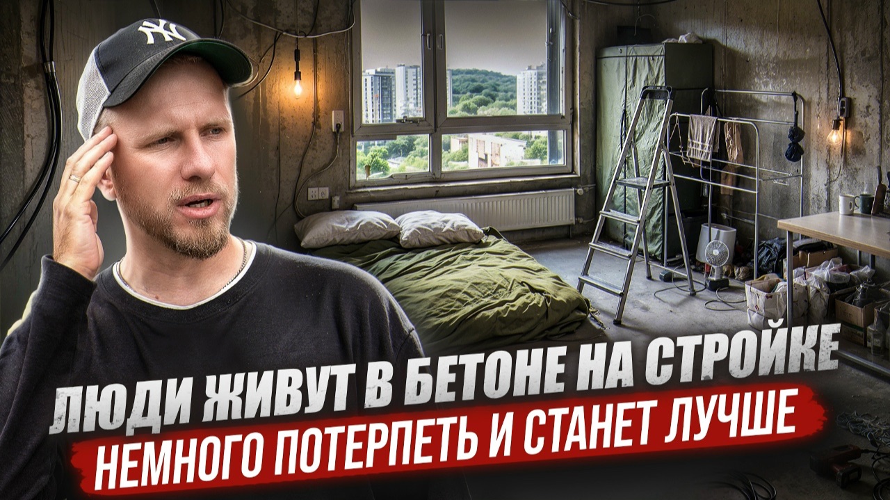 ЖИЗНЬ В БЕТОНЕ - КАК НОВЫЙ ТРЕНД. ЛЮДИ ВЫНУЖДЕНЫ ЖИТЬ БЕЗ РЕМОНТА В ИПОТЕЧНЫХ КВАРТИРАХ.