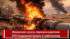 Йеменский хуситы поразили ракетами НПЗ Саудовской Аравии и нефтепровод