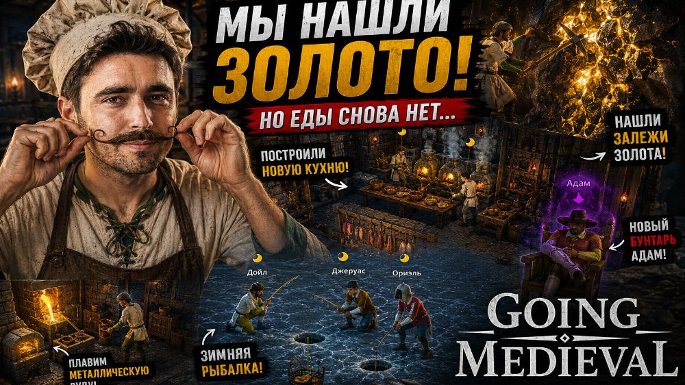 Нашли золото и нового бунтаря! | Going Medieval #23 смотреть онлайн