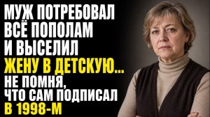 Истории из жизни/Муж потребовал всё пополам и выселил жену/Аудиорассказы жизненные