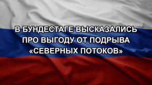 В Бундестаге высказались про выгоду от подрыва «Северных потоков»