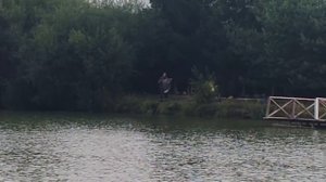 Поимка карпа на большом водоёме