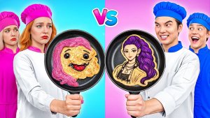 Кулинарный Челлендж_ Мальчики VS Девочки _ Кухонные Лайфхаки и Рецепты