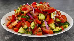 Идеальный летний салат к любому мясу и шашлыку