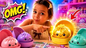 😱 👉НАШЛИ САМЫЙ РЕДКИЙ ДАМЛИНГ?!💝Распаковка сквиши Пельмени с Лия Бум