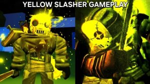Желтый Slasher  победный геймплей  в игре - Evilsaken (Roblox)