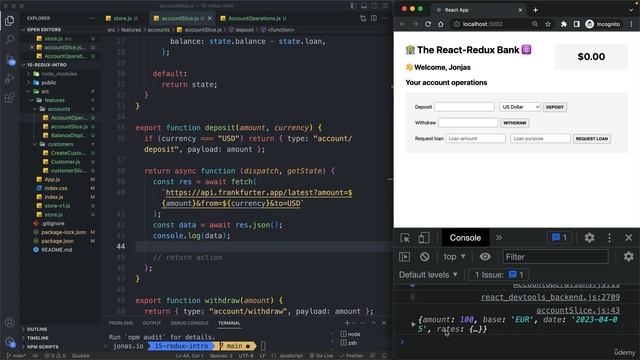 271 Making an API Call With Redux Thunks смотреть онлайн