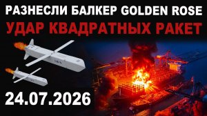 Видео как разнесли балкер. Удар квадратными ракетами Х-69