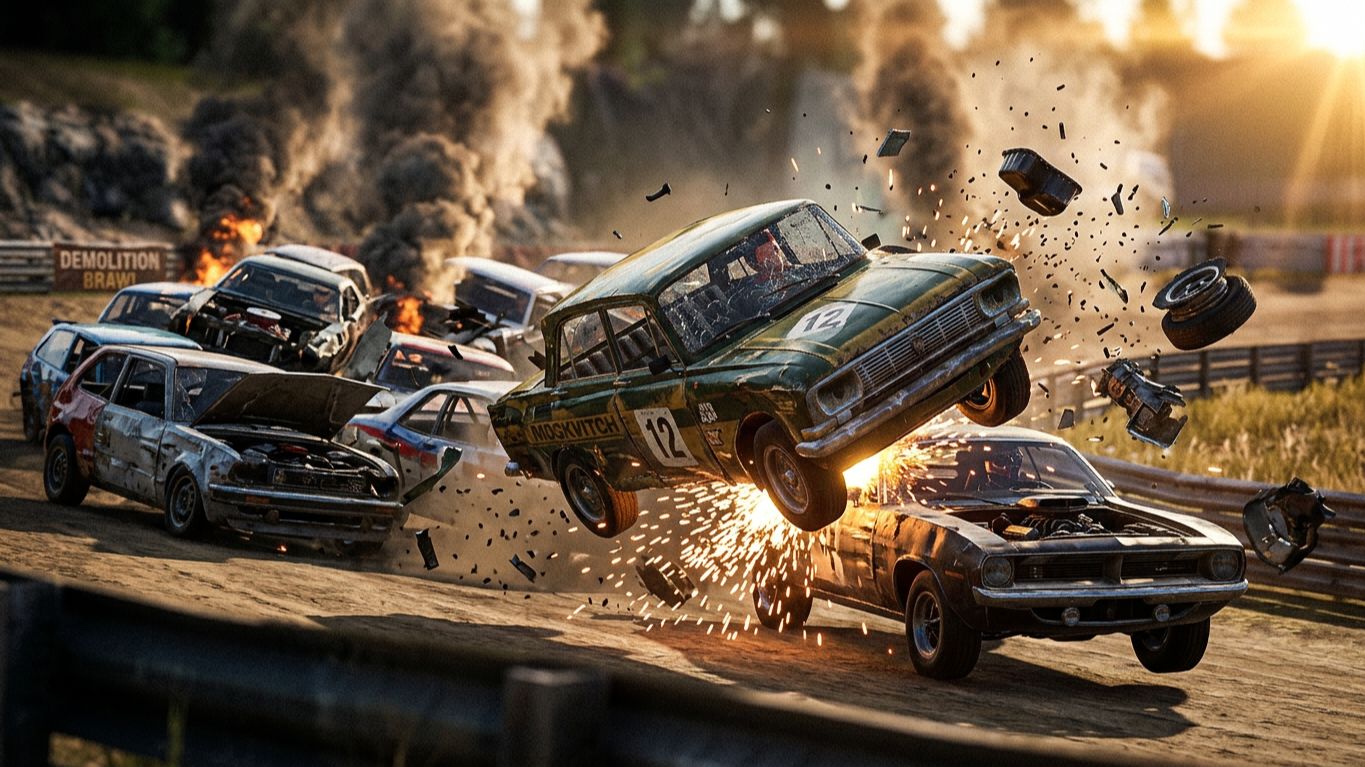 FlatOut 1 | Moskvitch | 3
