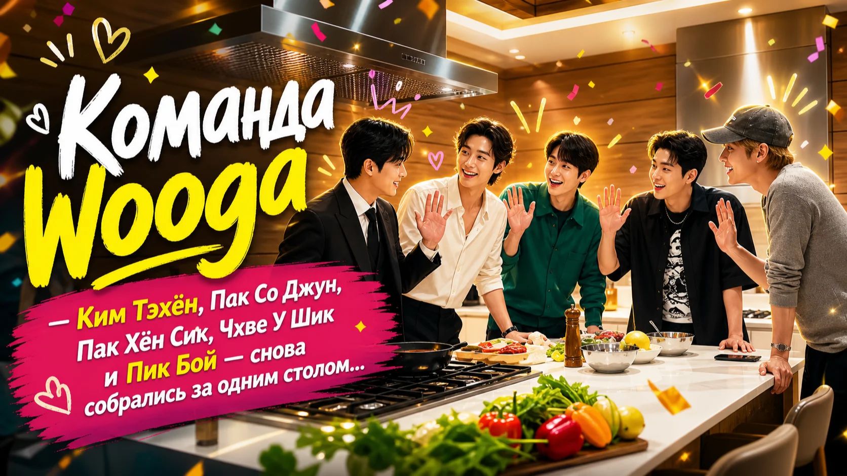 Тэхён и группа Wooga Squad празднуют это событие после возвращения Ви из BTS в Корею. смотреть онлайн