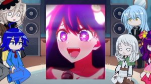 Реакция разных аниме друг на друга 2/?/reactions of different anime to each other/ Ai Hoshino/Ай Хош