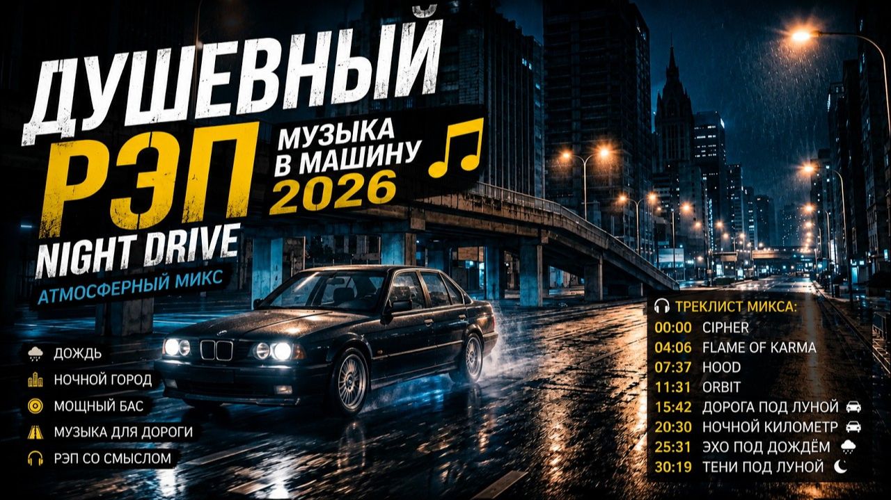 Музыка в Машину 2026 Душевный Рэп Только Самые Популярные Хиты 2026 Новинки на RUTUBE Онлайн 2026 смотреть онлайн