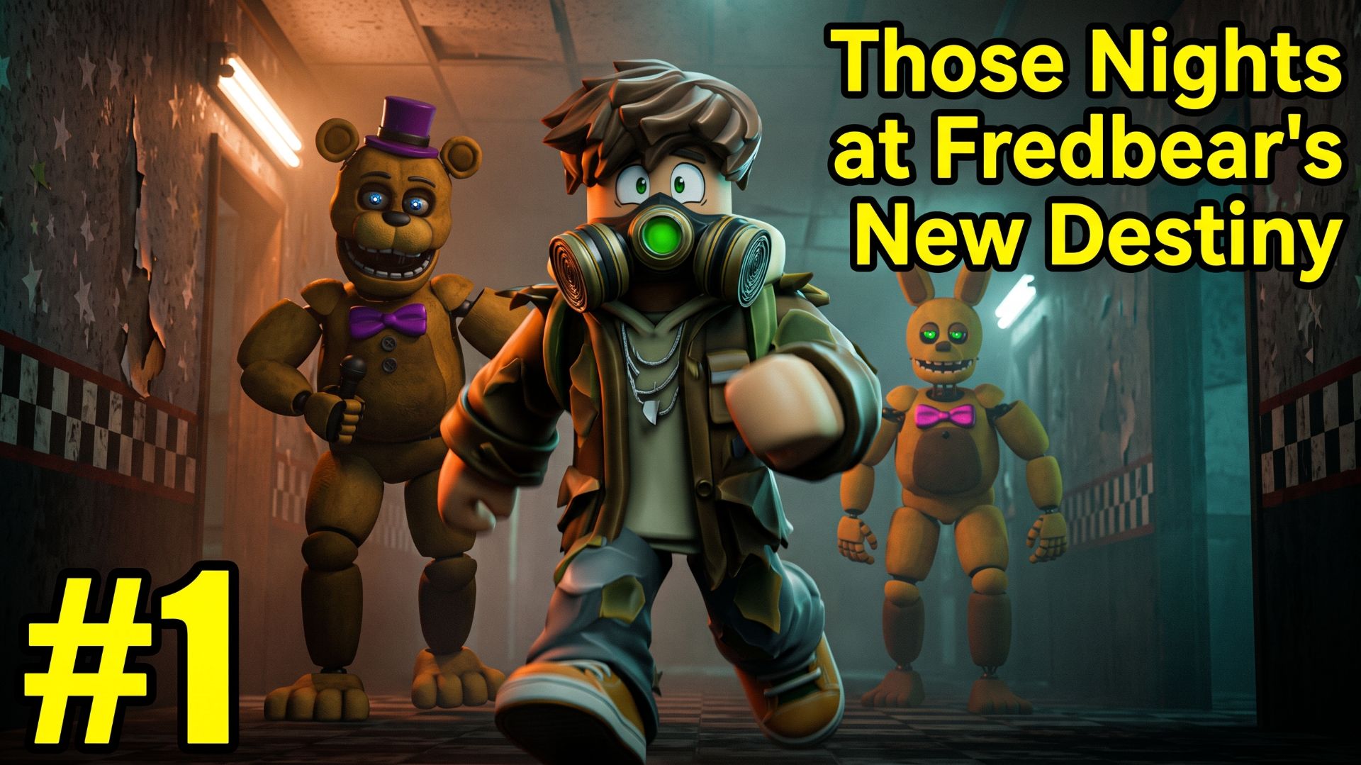 Начал проходить Those Nights At Fredbear S New Destiny протев спринг Бони и голден