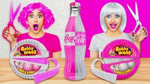 РОЗОВАЯ ЕДА ИЛИ СЕРЕБРЯННАЯ# 24 ЧАСА ЕДИМ ЕДУ ОДНОГО ЦВЕТА! Цветной челлендж от Multi DO! CHALL