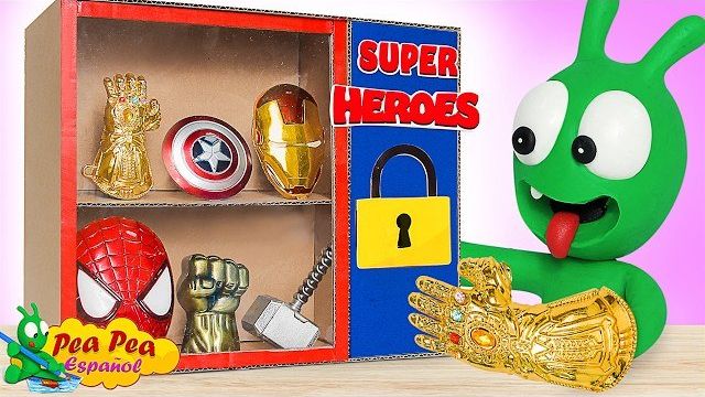 Пи-пи Открывает коробку с игрушками супергероя смотреть онлайн
