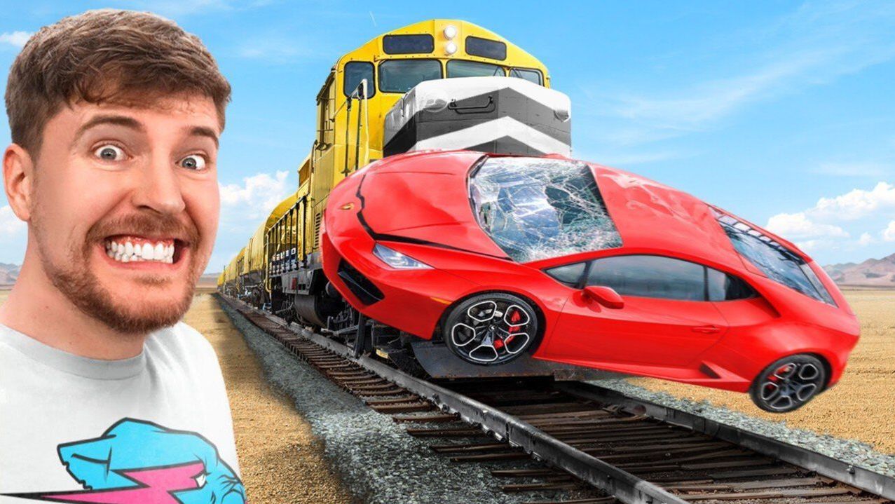 Останови Этот Поезд Выиграй Lamborghini MRBEAST МИСТЕРБИСТ НА РУССКОМ мистер бист