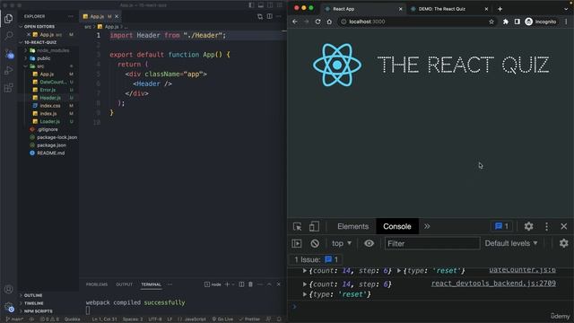 190 The React Quiz App смотреть онлайн