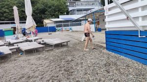 Анапа. Пасмурное утро! Пляж Высокий Берег. 25 июля 2026.