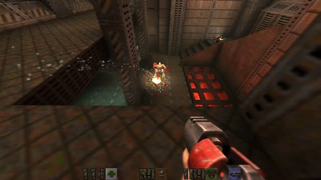 Часть 10: Outer Base + Industrial Facility II – Quake 2: The Reckoning [Все секреты] смотреть онлайн