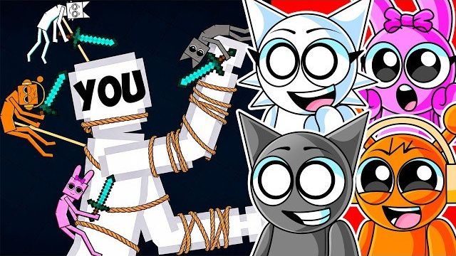 ГИГАНТ ТЫ против команды СПРУНКИ на игровой площадке People Playground! смотреть онлайн
