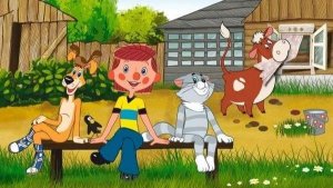 Простоквашино, игры для детей.