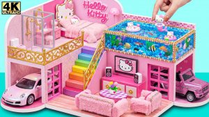 🎀✨ Постройте миниатюрный дом мечты Hello Kitty с гигантским аквариумом на крыше ❤️ #Миниатюрный