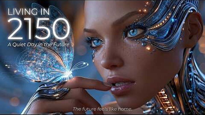 Living in 2150 _ A Quiet Day in the Future Utopian City _ Space Ambient Trance смотреть онлайн