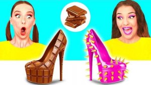 Челлендж. Шоколадная Еда vs Настоящая еда | Смешные Кухонные Моменты