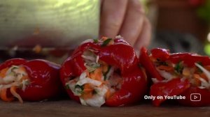 Kənd Həyatı. Фаршированные перцы — рецепт для зимнего запаса
