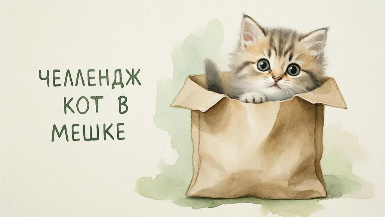 ЧЕЛЛЕНДЖ КОТ В МЕШКЕ июль 2026
