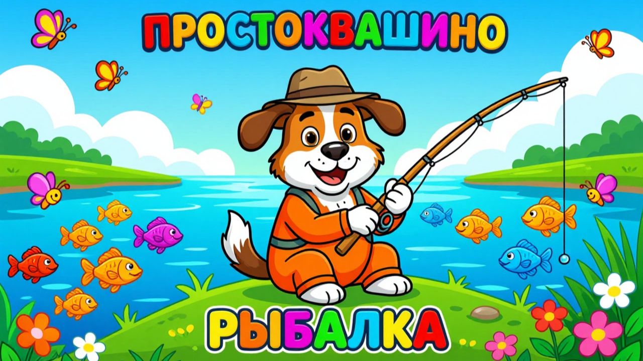 🚜«ПРОСТОКВАШИНО: РЫБАЛКА» — не просто мультик, а развивающая игра для детей! 😊 смотреть онлайн
