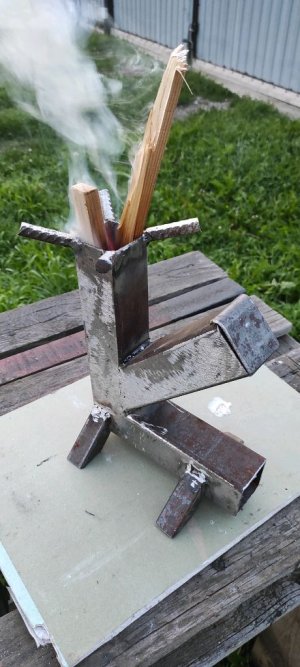 мини ПЕЧЬ для рыбалки и отдыха