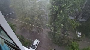 Ростов-на-Дону. Катаклизм природы. Шквальный ветер с ураганным дождем обрушился на Ростов 25-07-2026