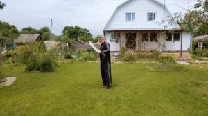 Тренировка с двуручным мечом ДаДао весом 1850 гр. в деревне