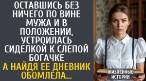Истории из жизни Оставшись без ничего по вине мужа, устроилась сиделкой к слепой богачке…