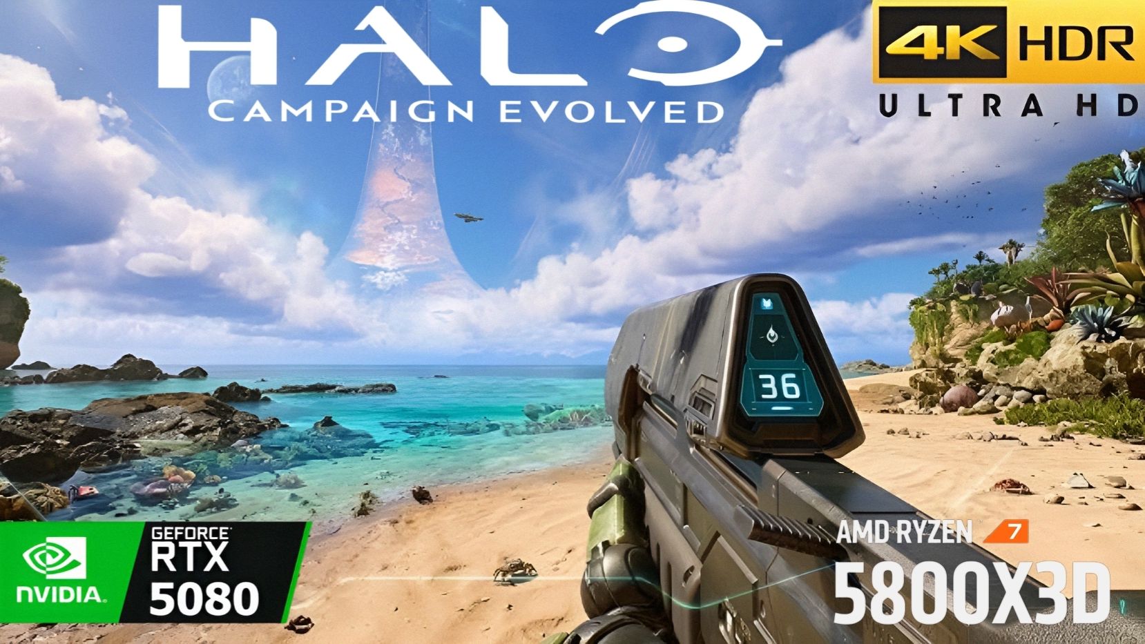 Halo Campaign Evolved прохождение обзор в 4k UltraHD rtx 5080 dlss 4.5 смотреть онлайн